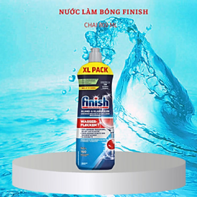 Nước làm bóng Finish 800ml hương chanh dành cho máy rửa bát 