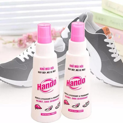 Combo 3 Chai xịt Khử Mùi Hôi Giầy Dép Mũ Bảo Hiểm Hando 120ml