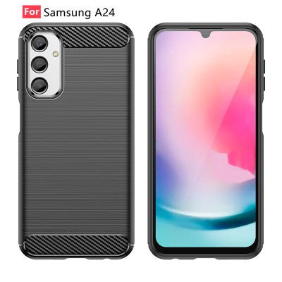 Ốp lưng chống sốc vân kim loại cho Samsung Galaxy A24 4G hiệu Likgus (chuẩn quân đội, chống va đập, chống vân tay) - Hàng nhập khẩu
