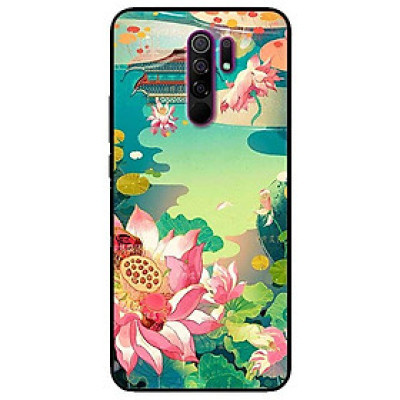 Ốp lưng dành cho Xiaomi Redmi 9 mẫu Sen Hồng