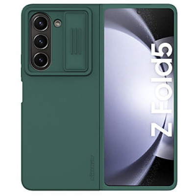 Ốp lưng chống sốc silicon cho Samsung Galaxy Z Fold 5 bảo vệ Camera hiệu Nillkin Camshield Silky Silicon Case (chống sốc cực tốt, chất liệu cao cấp, có khung và nắp đậy bảo vệ Camera) - hàng nhập khẩu