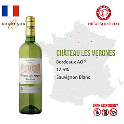 Rượu Vang Trắng Pháp Chateau Les Vergnes