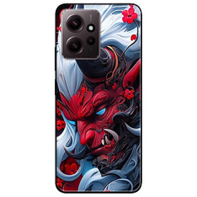 Ốp lưng cho Xiaomi Redmi 12 4G - Redmi Note 12 4G - 12 Pro 4G - 12 Pro 5G - Quỷ Đỏ Sừng Đen - Hàng Chính Hãng