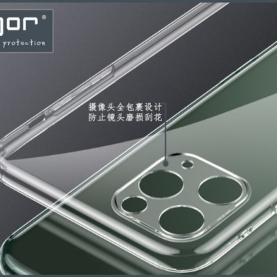 Ốp cho iPhone 11/ 11 Pro/ 11 Pro Max - Silicon hãng Gor có gờ bảo vệ camera Hàng nhập khẩu