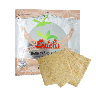 Thùng 50 Gói Loại 60Gram, Bánh Tráng Ruốc Biển Cao Cấp Nướng Sẵn Sachi