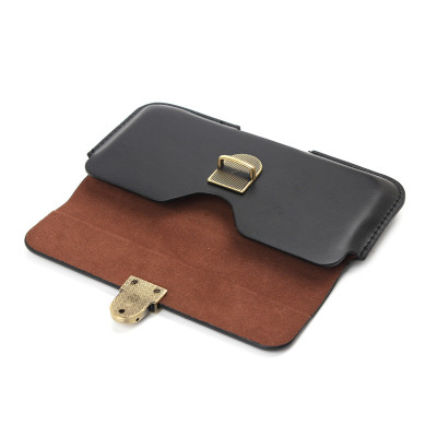 Bao da đựng điện thoại đeo hông cao cấp 1 ngăn sang trọng da Pu 