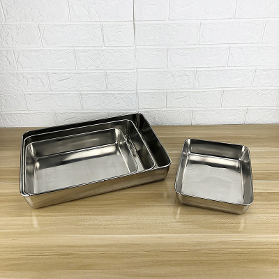  KHAY INOX 304 SÂU CAO CẤP – THIẾT KẾ HIỆN ĐẠI, BỀN BỈ & TIỆN DỤNG - KHAY INOX 304 CHỮ NHẬT NHIỀU SIZE, ĐA DỤNG, AN TOÀN & BỀN BỈ 