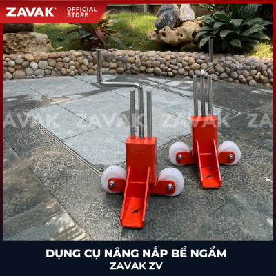 Dụng Cụ Nâng Nắp Bể Ngầm Inox ZAVAK ZV50 (<50kg) Phụ Kiện Mở Khóa Bulong Nắp Bể ngầm