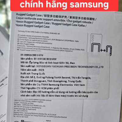 Ốp lưng Samsung chống sốc cho Galaxy S23 Plus - Rugged Gadget-Hàng chính hãng