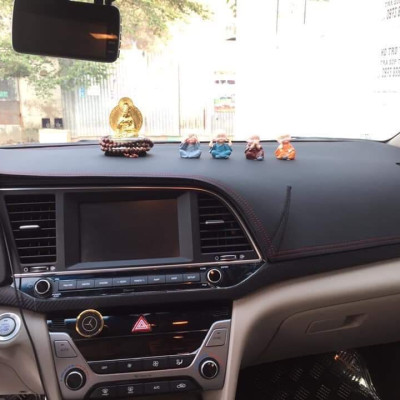 Thảm da Taplo vân carbon Cao cấp dành cho xe Hyundai Tucson 2019