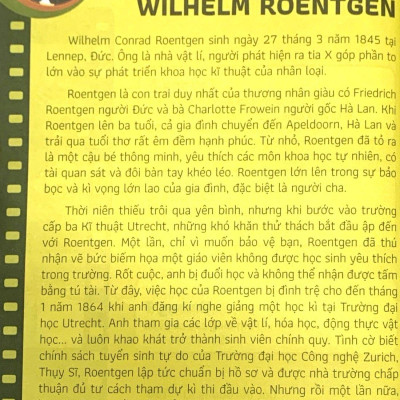 Who? Chuyện Kể Về Danh Nhân Thế Giới - Wilhelm Roentgen (Tái Bản 2023)