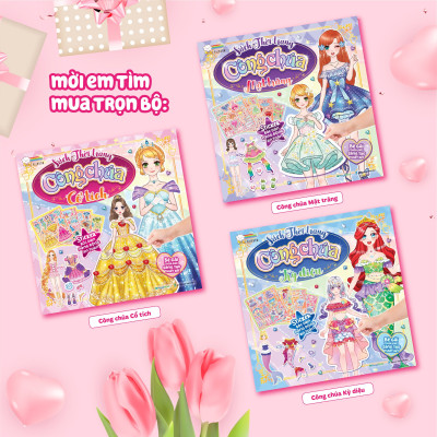Combo 3 cuốn Sách thời trang công chúa (12 trang stickers)