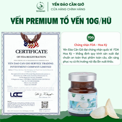 Yến Đảo - Tổ Yến Chưng Premium Dòng Cao Cấp Hàm Lượng Yến Cao Giàu Dinh Dưỡng Dạng Lốc 8 Hũ