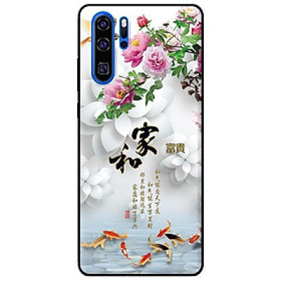 Ốp lưng in cho Huawei P30 Pro Chim Cá Nền Hoa Trắng - Hàng chính hãng