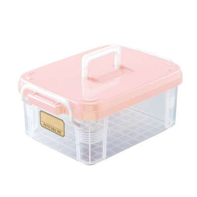 Hộp đựng đồ đa năng Fudo Giken Petit Neu, có thiết kế quai cầm tiện lợi cùng với khóa bật an toàn - nội địa Nhật Bản 