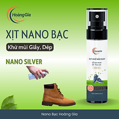 Xịt Khử Khuẩn Giày Dép Nano Bạc Hoàng Gia - Nano Bạc Diệt Khuẩn Khử Mùi, An Toàn Sức Khỏe 100ml