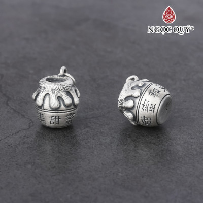 Charm bạc hình lọ mật ong treo - Ngọc Quý Gemstones