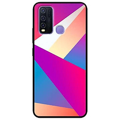 Ốp lưng dành cho Vivo Y30 - Y30i - Y50 mẫu Hình Khối Vàng Xanh