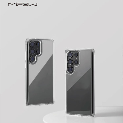 Ốp lưng trong suốt Mipow Tempered Transparent Samsung Galaxy S25 Ultra, Nguyên Liệu Bayer Germany chống ố vàng, chống sốc_ Hàng Chính Hãng