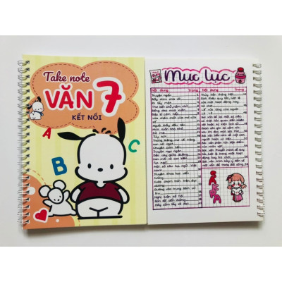 Sách Takenote lớp 7: Toán + Văn Kết Nối + Tiếng Anh 3-12 khổ A5 (Phiên Bản Mới Nhất)