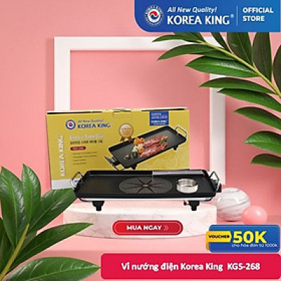 VỈ NƯỚNG ĐIỆN KOREA KING KGS - 268 ( HÀNG CHÍNH HÃNG )