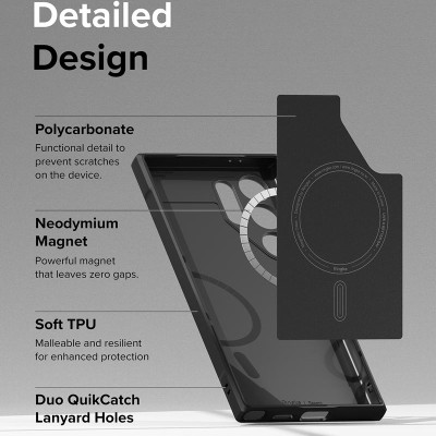 Ốp lưng cho Samsung Galaxy S24 Ultra RINGKE Onyx Magnetic - Hàng Chính Hãng