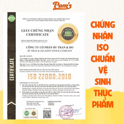 Hạnh Nhân Rang Bơ Nhập Khẩu Mỹ Pams 150g/hũ