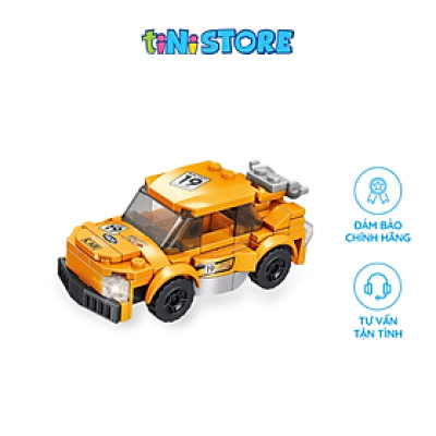 Đồ chơi lắp ráp xe đua màu vàng 101 mảnh Value Toys