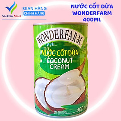 Nước cốt dừa Wonderfarm 400ml