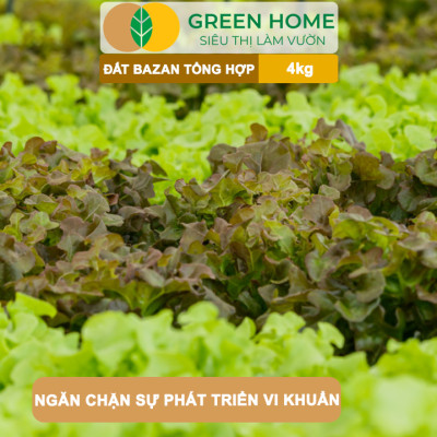 Đất Bazan GreenHome, Bao 4kg, Đất Trồng Cây, Bổ Sung Phân Hữu Cơ,Trồng Hoa Hồng, Kiểng