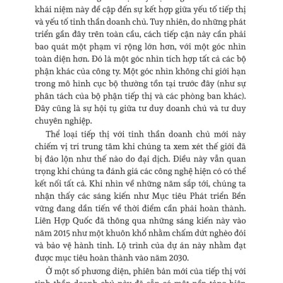 Tiếp Thị Với Tinh Thần Doanh Chủ - Vượt Qua Sự Chuyên Nghiệp Để Hướng Tới Sáng Tạo, Lãnh Đạo Và Bền Vững - Entrepreneurial Marketing