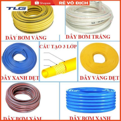 Bộ dây và vòi xịt tăng áp rửa xe tưới cây 7-10M(cút đồng nối nhựa đen) 206817