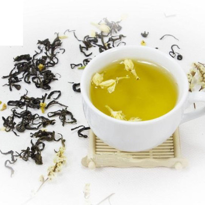 Trà Ướp Hoa Nhài Tân Cương Xanh - Trà Tân Cương ướp hoa nhài tự nhiên