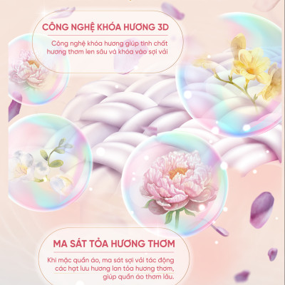 Viên giặt xả Mao Bao - Chống nấm mốc và kháng khuẩn 10g*25 viên (Hương mẫu đơn và hổ phách)