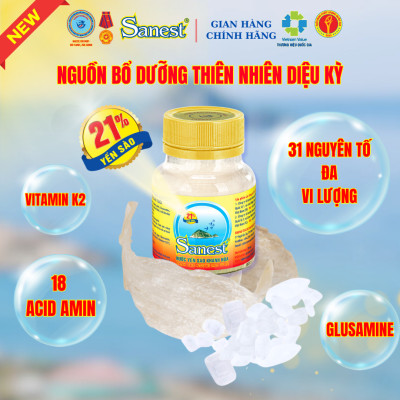  NEW [ Combo 30 lọ] Nước Yến sào Khánh Hòa Sanest 21% - Dành cho Người Cao Tuổi - Có đường