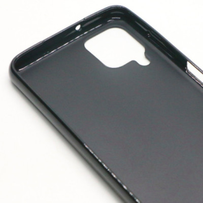 Ốp lưng silicon dẻo màu đen cho Samsung Galaxy A12 - Hàng nhập khẩu