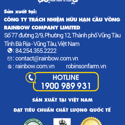 Trà Hoà Tan Vị Chanh Muối Robinson Farm - Hộp 240gr ( 16 túi x 15g ) - Hương vị TRÀ THƠM NGON NHẤT VIỆT NAM