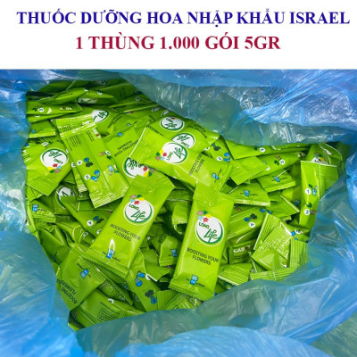 Thuốc Gói Dưỡng Hoa Tươi Lâu Tàn Longlife Nhập Khẩu Israel Gói 5gr dưỡng hoa cắt cành tươi lâu gấp 2 lần, nước trong không mùi