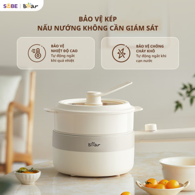 Nồi nấu điện đa năng Bear MC-4H16F Hàng chính hãng