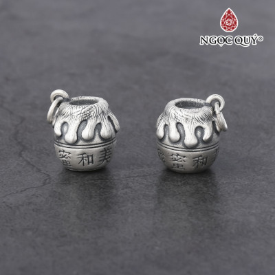 Charm bạc hình lọ mật ong treo - Ngọc Quý Gemstones