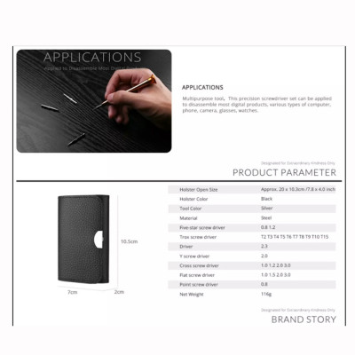 Bộ Tua Vít Đa Năng ABG 25 Trong 1 Bộ Ví Tua Vít , Bộ Dụng Cụ Sửa Chữa, Nhiều Chi Tiết Dành Cho Máy Tính Xách Tay iPhone Máy Tính Để Bàn Dụng Cụ Cầm Tay- Hàng Chính Hãng