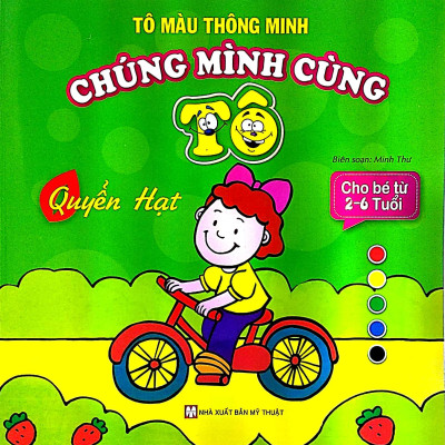 Combo Bộ 4  Cuốn Tô Màu Thông Minh - Chúng Mình Cùng Tô: Quyển Hạt + Quyển Mầm + Quyền Hoa +  Quyển Lá (Cho Bé Từ 2- 6 Tuổi)