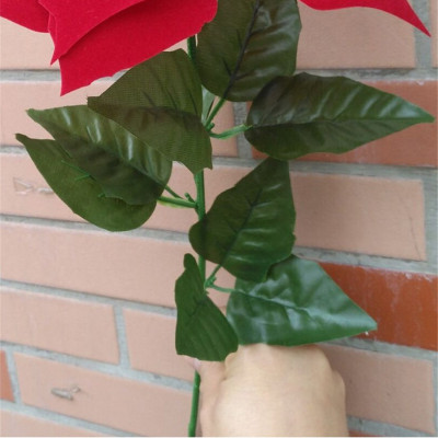 Chậu cây hoa trạng nguyên giả - cao 50cm - 4 bông - Cây giả, hoa lụa trang trí nhà cửa