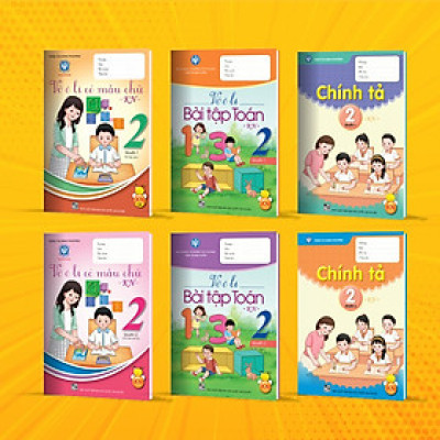 Sách - Combo bộ vở ô li lớp 2 - bộ Kết nối tri thức (6 quyển) tích hợp QR CODE
