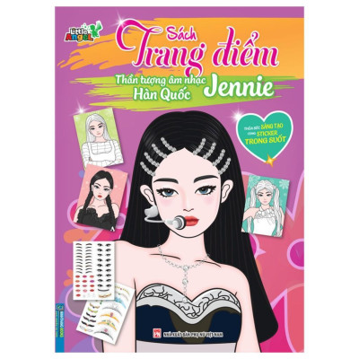 Sách - Trang Điểm Thần Tượng Âm Nhạc Hàn Quốc - Jennie & Lisa & Jisoo & Rosie - Combo 4 Cuốn - Minh Thắng