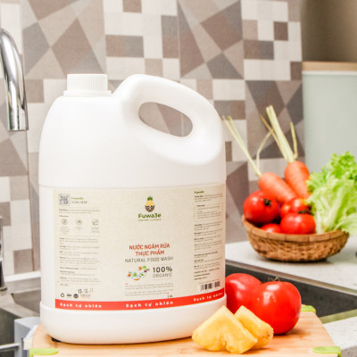 Nước ngâm rửa rau củ quả enzyme sinh học từ vỏ dứa Fuwa3e 3.8L