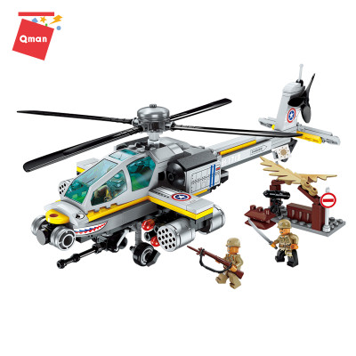 Đồ chơi xếp hình Qman 1719 - Trực Thăng Trên Không 280 mảnh ghép