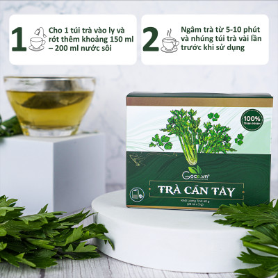 Trà cần tây túi lọc Goce - Tan mỡ giảm cân