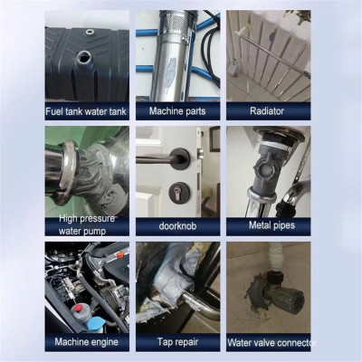 Bộ 2 Lọ Keo AB 100g Dán Sắt Kim Loại Đa Năng Siêu Dính, Chịu Lực Cao – Bịt Lỗ Thủng Chịu Nhiệt