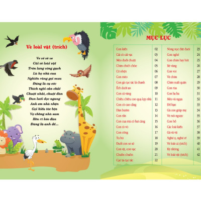Sách - Đồng dao cho bé - Động vật đáng yêu